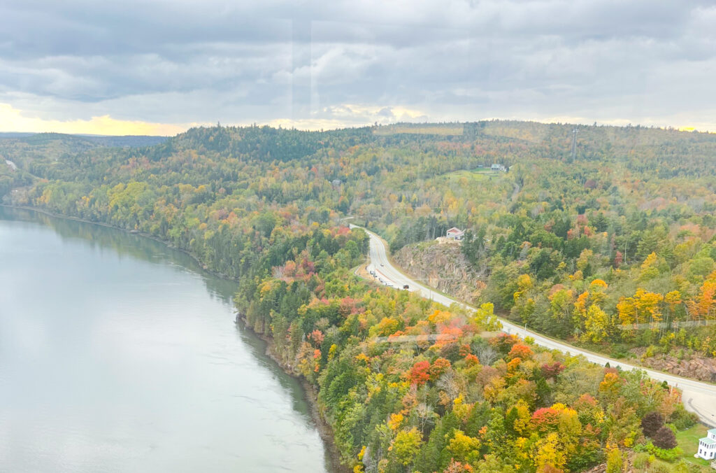 Penobscot Narrows Observatory in the Fall
