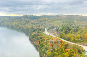 Penobscot Narrows Observatory in the Fall