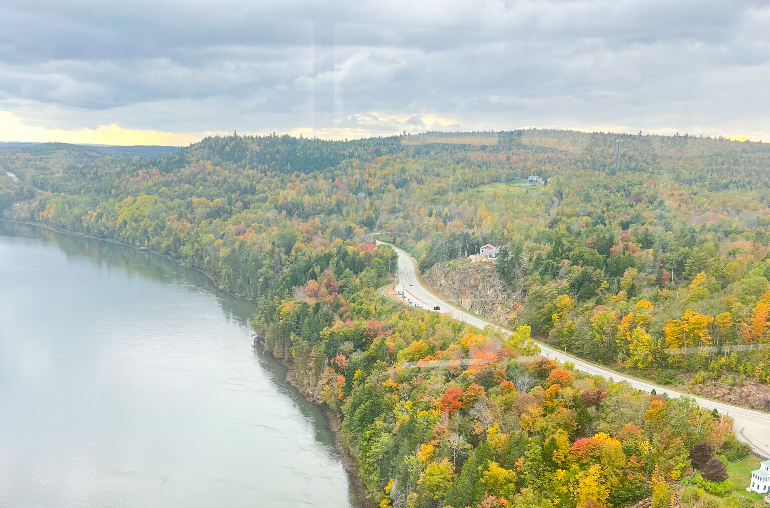 Penobscot Narrows Observatory in the Fall