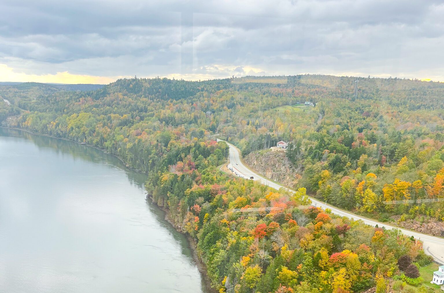 Penobscot Narrows Observatory in the Fall